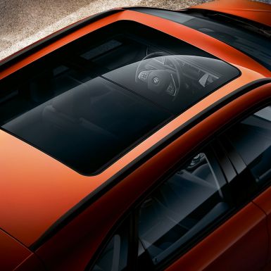 Panoramaglastag BMW 2-serie Active Tourer Panoramaglastag BMW 2-serie Active Tourer F45 Facelift 2018 Sunset Orange Metallic fugleperspektiv