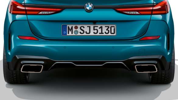 Rørhaler BMW 2-serie Gran Coupé F44 Rørhaler BMW 2-serie Gran Coupé F44 Snapper Rocks Blue metallic nærbillede hæk
