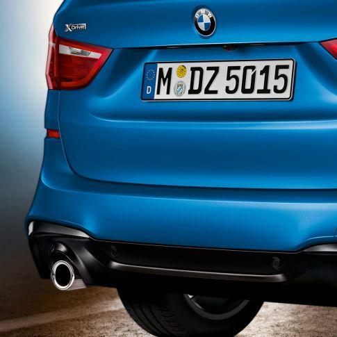 Bagparti BMW 2-serie Gran Tourer Bagparti BMW 2-serie Gran Tourer F46 Facelift 2018 Estoril Blue metallic nærbillede af bagende