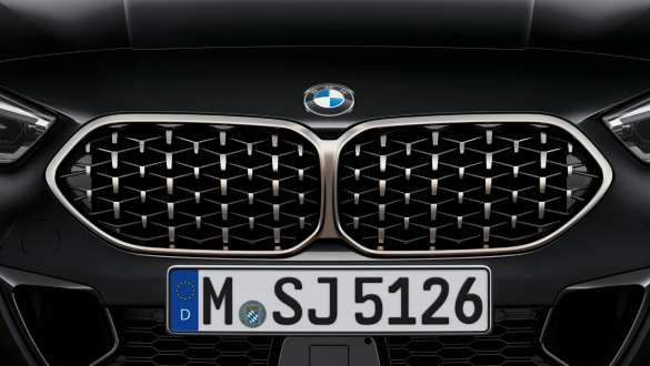 BMW nyre i mesh-design BMW M235i xDrive Gran Coupé F44 BMW nyre i mesh-design BMW M235i xDrive Gran Coupé F44 Black Sapphire metallic nærbillede