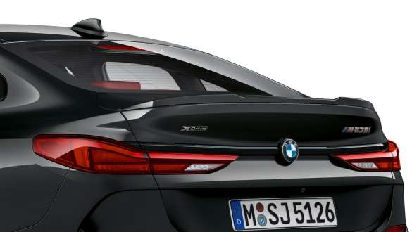 M hækspoiler BMW M235i xDrive Gran Coupé F44 M hækspoiler BMW M235i xDrive Gran Coupé F44 Black Sapphire metallic set bagfra