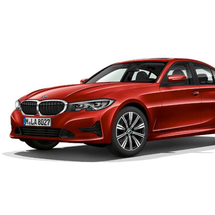 BMW 3-serie Sedan, Model Advantage. BMW 3-serie Sedan i profil, Model Advantage.