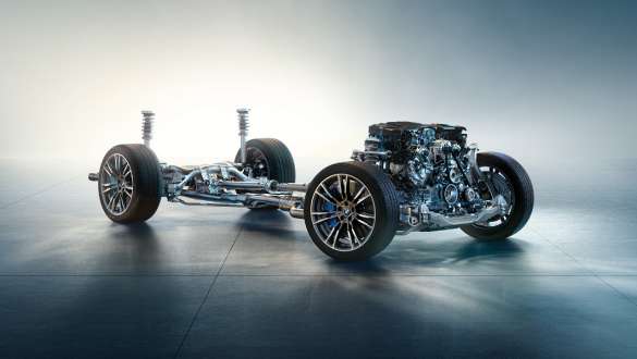 Mild-hybrid-teknologi BMW 5-serie Sedan G30 motor Mild-hybrid-teknologi BMW 5-serie Sedan G30 undervogn