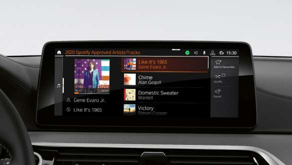 Connected Music BMW 5-serie Sedan G30 Connected Music BMW 5-serie Sedan G30 Facelift 2020 interiør cockpit