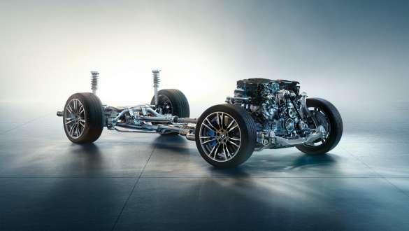 Mild-hybrid-teknologi BMW 5-serie Sedan G30 motor Mild-hybrid-teknologi BMW 5-serie Sedan G30 undervogn