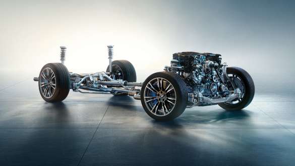 Mild-hybrid-teknologi BMW 5-serie Touring G31 Mild-hybrid-teknologi BMW 5-serie Touring G31 Facelift 2020 undervogn