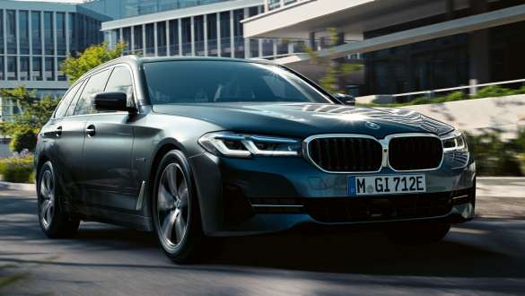 Adaptiv undervogn BMW 5-serie Touring G31 Adaptiv undervogn BMW 5-serie Touring G31 Facelift 2020 nærbillede af start/stop-knap