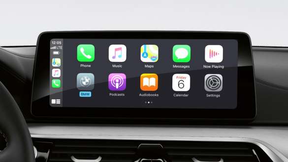 Smartphone-integration BMW 5-serie Touring G31 Smartphone-integration BMW 5-serie Touring G31 Facelift 2020 interiør cockpit