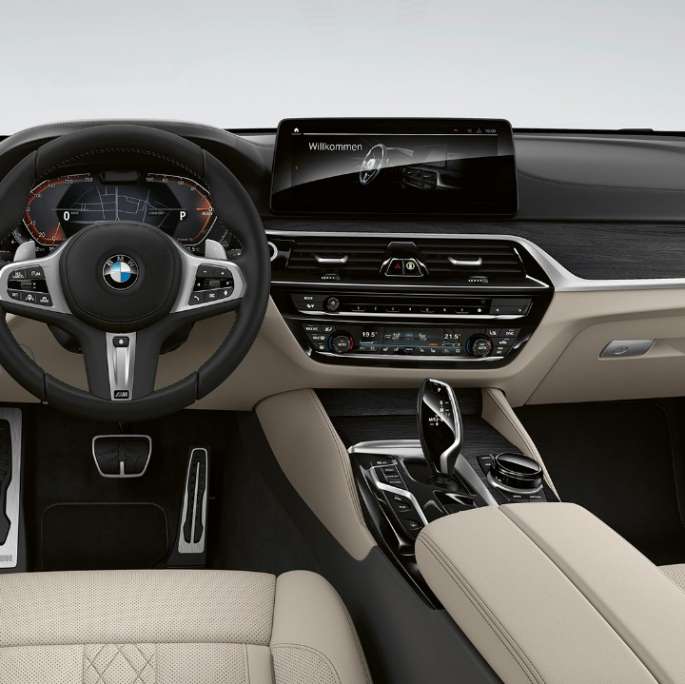 Cockpit BMW 6-serie Gran Turismo M Sportspakke G32 2020 BMW 6-serie Gran Turismo G32 640i xDrive 2020 M Sportspakke læder "Nappa" Ivory White kabine
