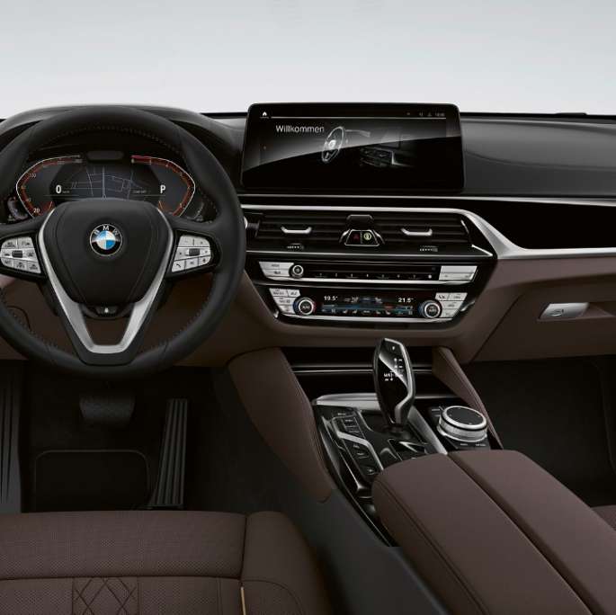 Cockpit BMW 6-serie Gran Turismo Luxury Line G32 2020 BMW 6-serie Gran Turismo G32 640d xDrive 2020 Luxury Line eksklusivt læder "Nappa" mokka kabine