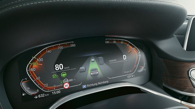 BMW 7-serie Sedan: BMW Live Cockpit Professional BMW 7-serie Sedan: Nærbillede af BMW Live Cockpit Professional