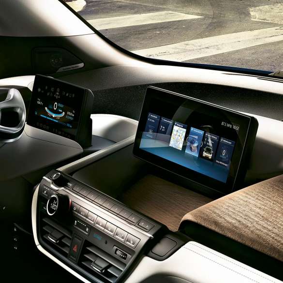 BMW i3 2018 kabine BMW i3 I01 2018 kabine kontroldisplay