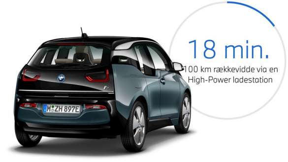BMW i3 I01 Blue Ridge Mountain metallic with Frozen Grey metallic highlight three-quarter rear view BMW i3 I01 Blue Ridge Mountain metallic with Frozen Grey metallic highlight three-quarter rear view