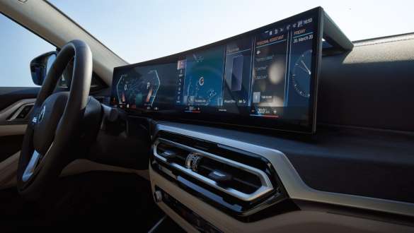 BMW Curved Display BMW i4 G26 2021 BMW Curved Display BMW iX3 G08 2021 kontroldisplay kabine