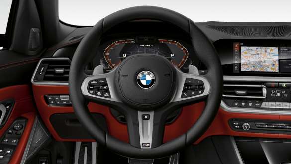 Variabelt sportsstyretøj BMW M340i xDrive Sedan Variabelt sportsstyretøj BMW M340i xDrive Sedan G20 Sapphire Black metallic cockpit