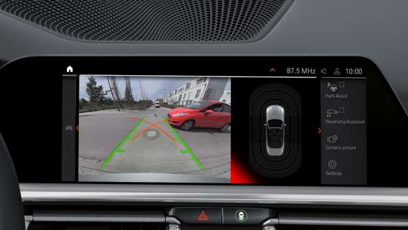 Parking Assistant Plus BMW M440i xDrive Cabriolet G23 2020 Parking Assistant Plus BMW M440i xDrive Cabriolet G23 2020 interiør kontroldisplay