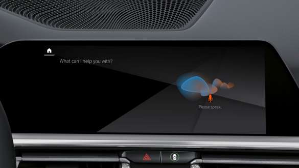 BMW Intelligent Personal Assistant BMW M440i xDrive Cabriolet G23 2020 BMW Intelligent Personal Assistant BMW M440i xDrive Cabriolet G23 2020 interiør kontroldisplay