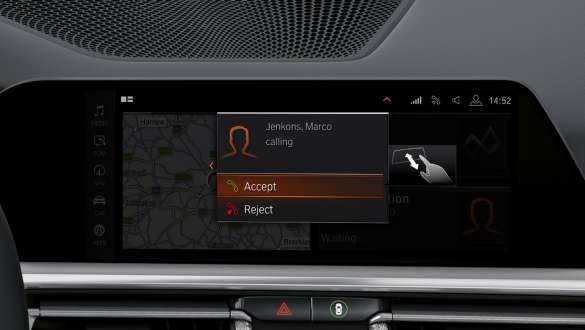 BMW Operating System 7 BMW M440i xDrive Cabriolet G23 2020 BMW Operating System 7 BMW M440i xDrive Cabriolet G23 2020 interiør kontroldisplay