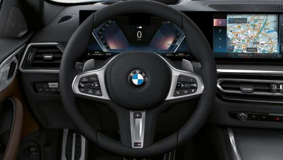 M læderrat BMW M440i xDrive Coupé G22 2020 M læderrat BMW M440i xDrive Coupé G22 2020 kabine nærbillede