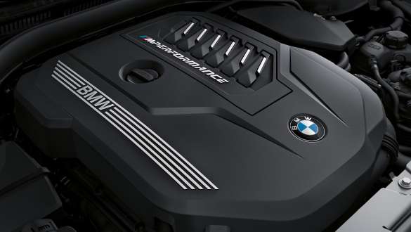 BMW TwinPower Turbo-benzinmotor BMW M440i xDrive Coupé G22 2020 6-cylindret BMW TwinPower Turbo-benzinrækkemotor BMW M440i xDrive Coupé G22 2020 nærbillede