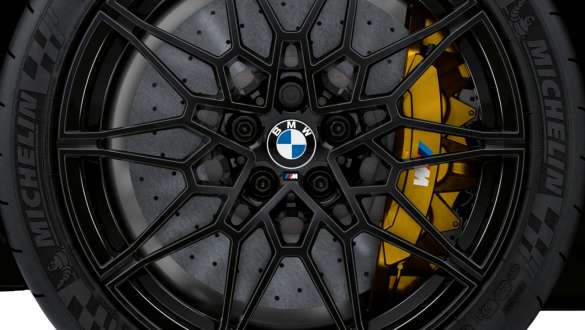 Kulfiber-keramiske M bremser BMW M3 Competition Sedan G80 2020 BMW M3 Competition Sedan G80 2020 kulfiber-keramiske M bremser nærbillede