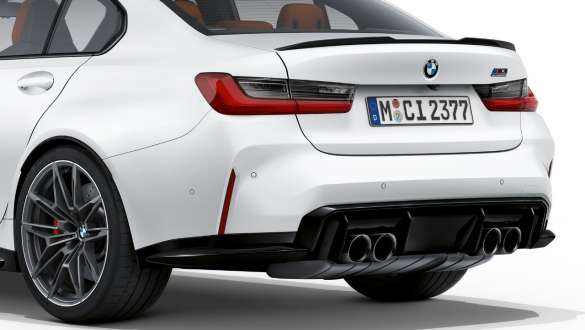 Hækdesign BMW M3 Competition Sedan Frozen Brilliant White metallic G80 2020 BMW M3 Competition Sedan G80 2020 Frozen Brilliant White metallic hækdesign set bagfra