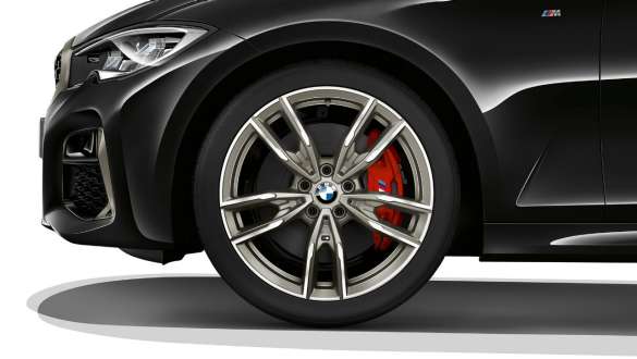 19" M letmetalfælge 792 M Bicolor BMW M340i xDrive Sedan G20 2020 BMW M340i xDrive Sedan G20 2020 19" M letmetalfælge 792 M Bicolor nærbillede af hjul