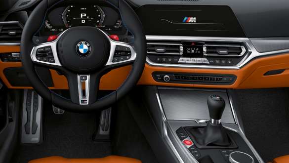 Betjeningspanel midterkonsol BMW M3 Sedan G80 2020 kabine BMW M3 Sedan G80 2020 betjeningspanel midterkonsol kabine