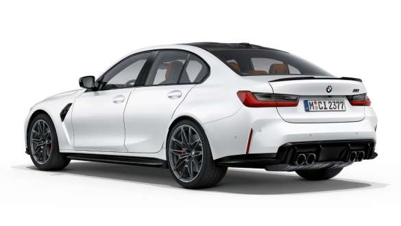 Hækdesign BMW M3 Competition Sedan Frozen Brilliant White metallic G80 2020 BMW M3 Competition Sedan G80 2020 Frozen Brilliant White metallic hækdesign set bagfra