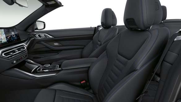 Sportssæder BMW M440i xDrive Cabriolet G23 2020 Sportssæder BMW M440i xDrive Cabriolet G23 2020 nærbillede af kabine