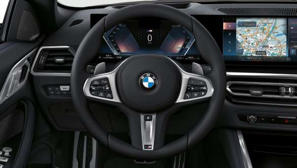 M læderrat variabel sportsstyring BMW M440i xDrive Cabriolet G23 2020 M læderrat variabelt sportsstyretøj med Servotronic BMW M440i xDrive Cabriolet G23 2020 Cockpit