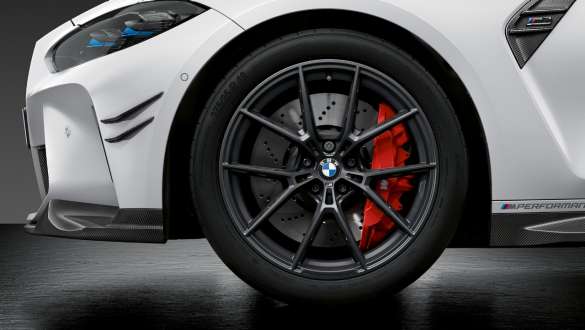 M Performance smedede fælge med Y-eger 963 M Frozen Gunmetal Grey BMW M4 Competition Cabriolet med M xDrive G83 2021 BMW M4 Competition Cabriolet med M xDrive G83 2021 M Performance smedede fælge med Y-eger 963 M Frozen Gunmetal Grey nærbillede