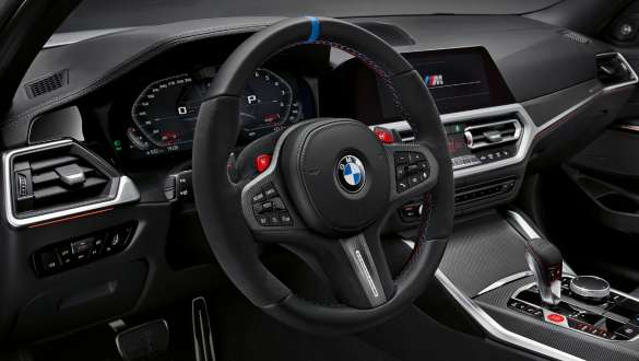 M Performance Pro-rat BMW M4 Competition Cabriolet med M xDrive G83 2021 BMW M4 Competition Cabriolet med M xDrive G83 2021 M Performance Pro-rat kabine nærbillede