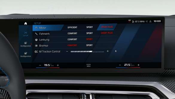 M Setup BMW M4 Cabriolet G83 2021 BMW M4 Cabriolet G83 2021 M Setup control display