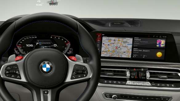 BMW X5 M modellen med BMW Live Cockpit Professional BMW Live Cockpit Professional BMW X5 M model F95, interiør