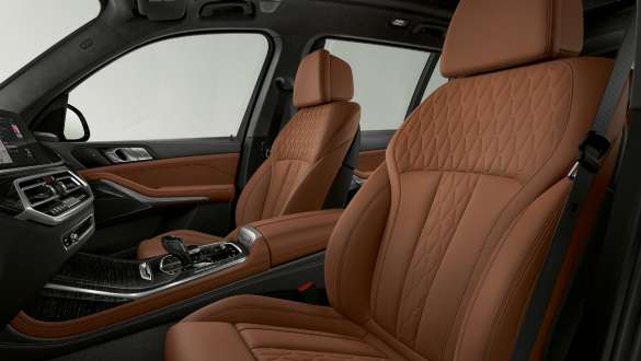 BMW X7 M med udvidet BMW Individual læderindtræk 'Merino' G07 2019 BMW X7 M med udvidet BMW Individual læderindtræk 'Merino' G07 2019 indvendigt udstyr