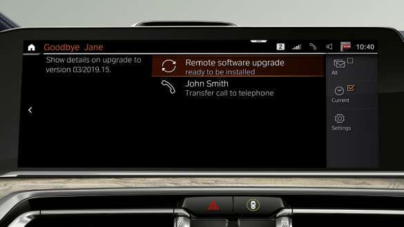 BMW X7 M med Remote Software Upgrade G07 2019 BMW X7 M med Remote Software Upgrade G07 2019 control display
