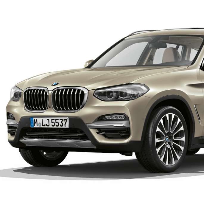 BMW X3 M40i, Model Luxury Line, trekvartbillede forfra BMW X3 M40i, Model Luxury Line, trekvartbillede forfra