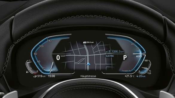 BMW X3 xDrive30e, hybridspecifik instrumentkombination BMW X3 xDrive30e, hybridspecifik instrumentkombination