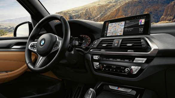 BMW X3 M40i, multifunktionsdisplay BMW X3 M40i, multifunktionsdisplay