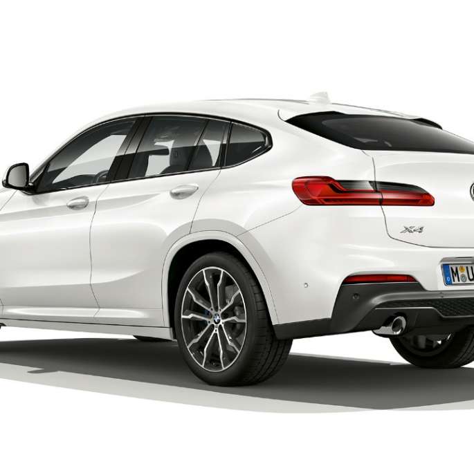 BMW X4 M Sport set bagfra let drejet BMW X4 xDrive30i M Sport G02 2018 Alpine White set bagfra let drejet