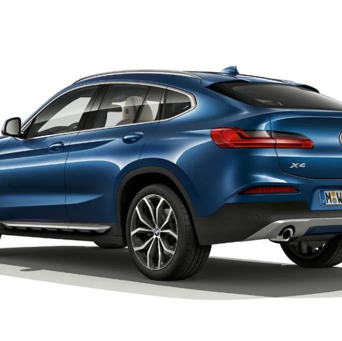 BMW X4 xLine set bagfra let drejet BMW X4 xDrive20d xLine G02 2018 Phytonic Blue set bagfra let drejet