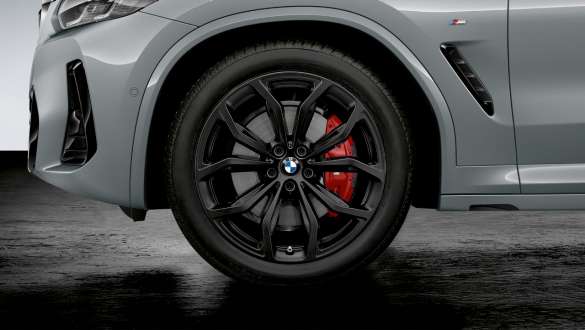 BMW X4 G02 BMW letmetalhjul 2021 BMW X4 G02 20" BMW letmetalhjul med Y-eger 695 i Jet Black mat, komplet sæt med sommerhjul 2021