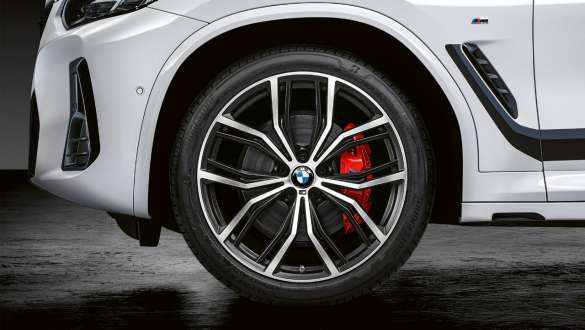 BMW X4 G02 21" M Performance smedehjul med Y-eger 701 M Bicolor 2021 BMW X4 G02 21" M Performance smedehjul med Y-eger 701 M Bicolor (matsort, blanke) 2021