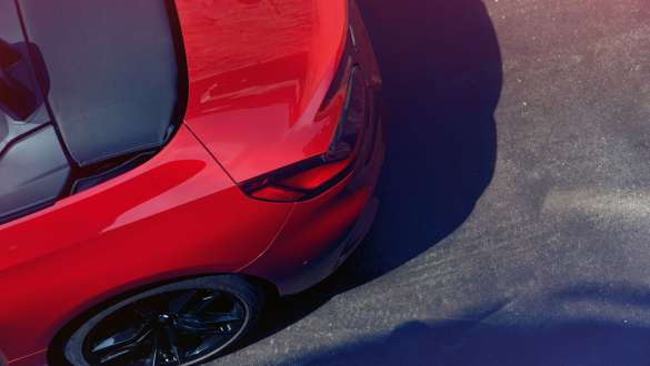 BMW Z4 Roadster M sportsdifferentiale Bagenden på BMW Z4 Roadster fra fugleperspektiv