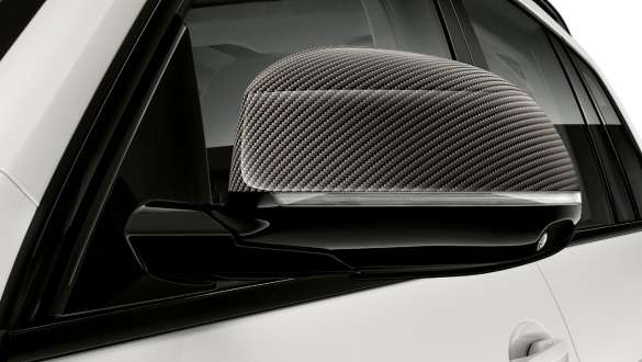 M Performance sidespejlkappe i carbon BMW M Performance Parts M Performance sidespejlkappe i carbon BMW M Performance Parts nærbillede