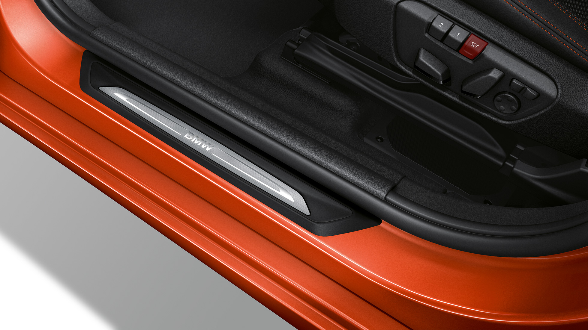 Indstigningslister BMW 2-serie Active Tourer Sport Line Indstigningslister BMW 2-serie Active Tourer Sport Line 220i F45 2018 Sunset Orange Metallic