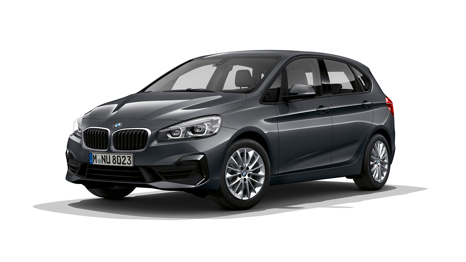 BMW 2-serie Active Tourer Advantage set forfra let drejet BMW 2-serie Active Tourer Advantage 218i F45 2018 Mineral Grey Metallic set forfra let drejet