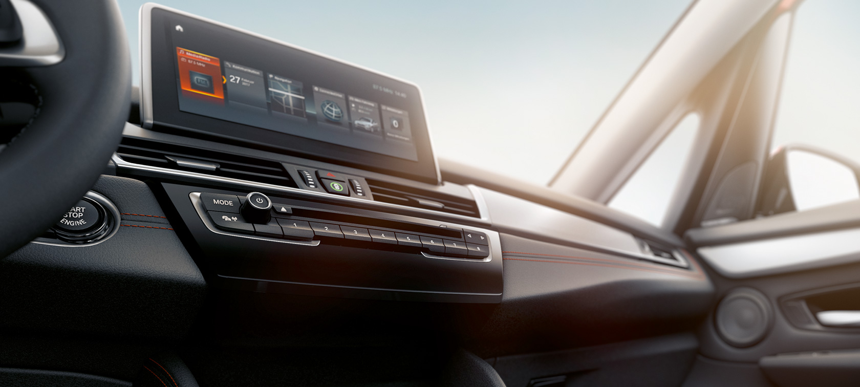 Kontroldisplay BMW 2-serie Active Tourer Kontroldisplay BMW 2-serie Active Tourer F45 2018 kabine