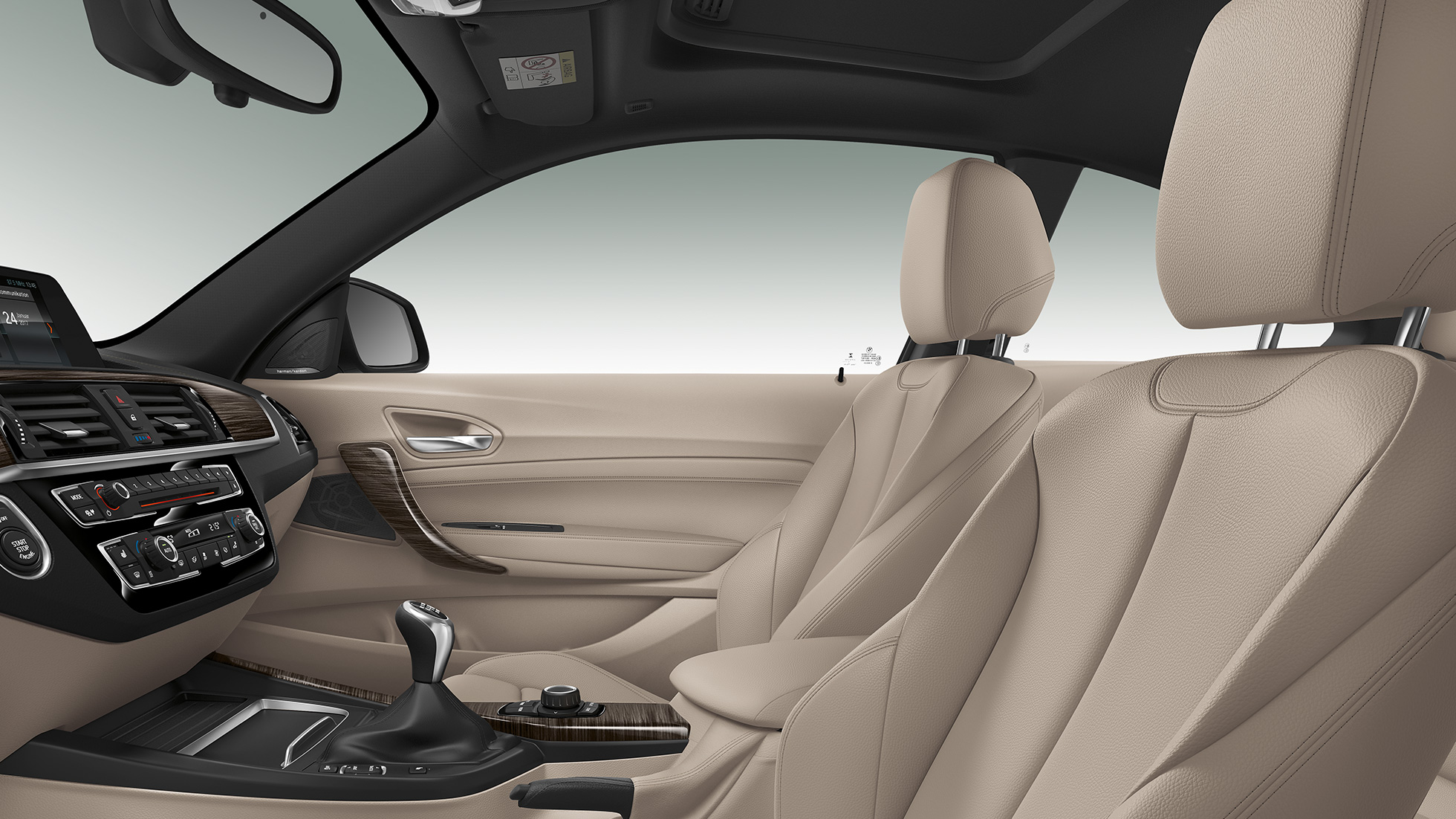 BMW 2-serie Coupé, Model Luxury Line, indvendigt BMW 2-serie Coupé, Model Luxury Line, indvendigt